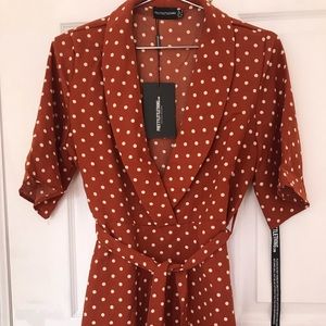 NWT Polka Dot Dress by Pretty Little Thing
